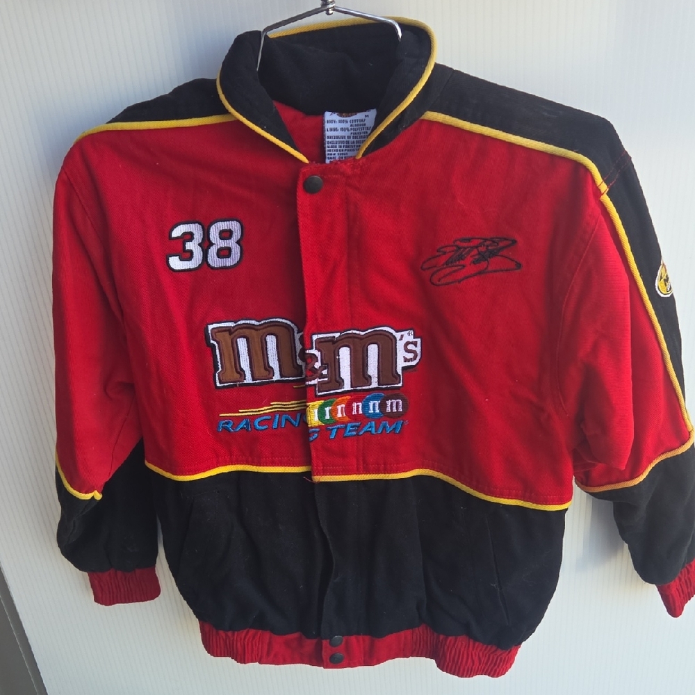 Kids Nascar Jacket.#38 Elliot Saddler Cotton Twill